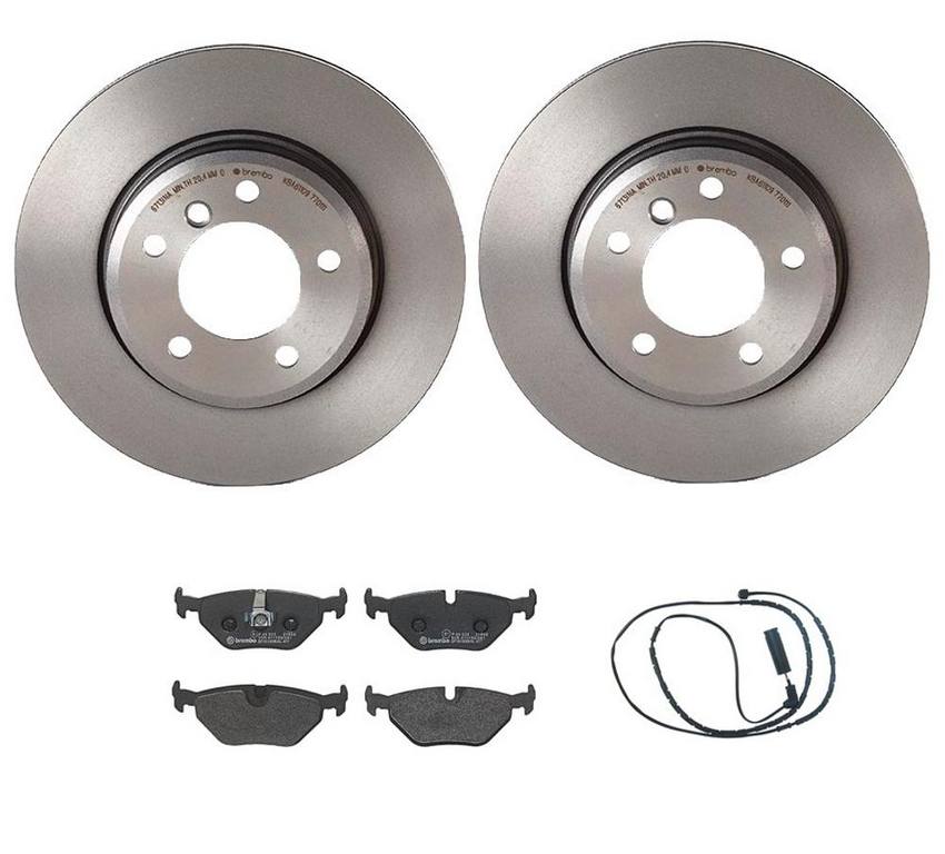 BMW Brembo Brake Kit - Pads and Rotors Rear (294mm) (Low-Met) 34351164372 - Brembo 3280525KIT